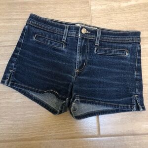 Paris Blues Dark Blue Denim Jean Shorts Size 7